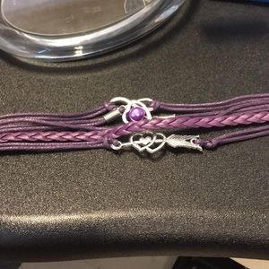 Purple Infinity Bracelet